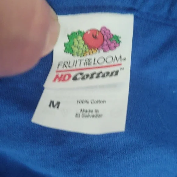 *SALE* NWOT Bundle of 3 Fruit of the Loom Blue Tees Size M - Picture 2 of 2
